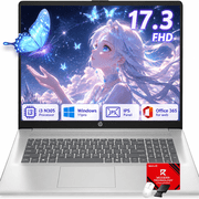 HP 17.3" FHD IPS Laptop, Intel Core i3-N305, 32GB RAM, 512GB SSD, Intel UHD Graphics, Windows 11 Pro, Office 365 for Web, Accessories deal from Walmart