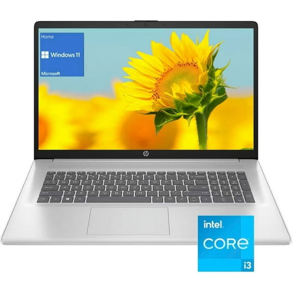 HP 17.3" FHD Laptop,12th Gen Intel Core i3-1215U Processor, 16GB RAM, 1TB SSD, Webcam, HDMI, Bluetooth, Wi-Fi,Windows 11 Home in S Mode, Silver