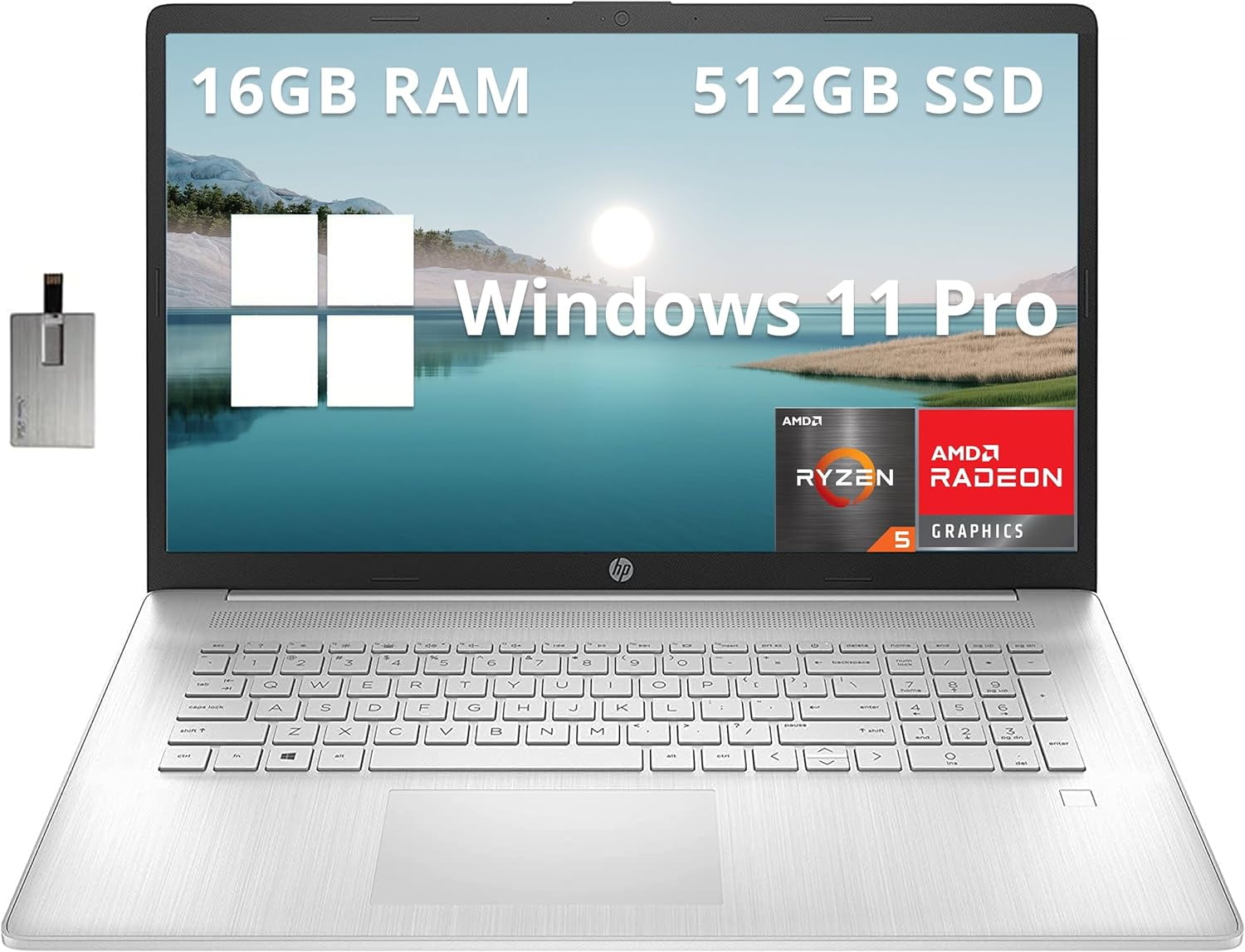 Windows11 Core i7-5500U SSD512GB メモリ16 HP-17-3-FHD-Laptop-AMD-Ryzen-5