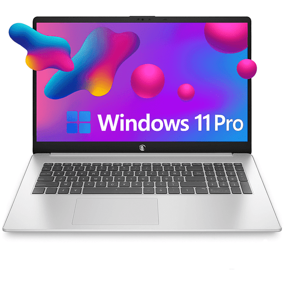 HP 17.3" FHD Laptop Computer, AMD Ryzen 5 7430U 6-Core Processor,8GB DDR4 RAM,512GB NVMe SSD, IPS Anti-Glare Display, Wi-Fi 6, Bluetooth 5.4, Backlit Keyboard,Windows 11 Pro