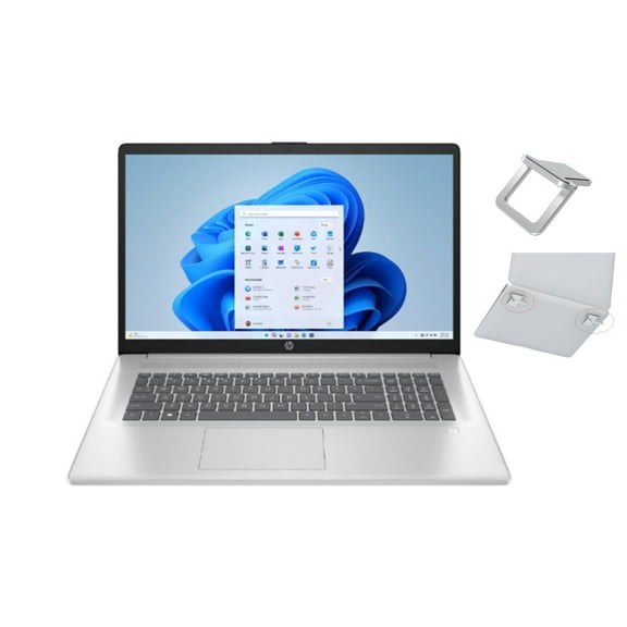 HP 17.3" FHD Laptop | Intel Core i3-N305 Processor | Intel UHD Graphics | Fingerprint reader | 16GB RAM | 256GB SSD | Windows 11 Home | Bundle with Laptop Stand