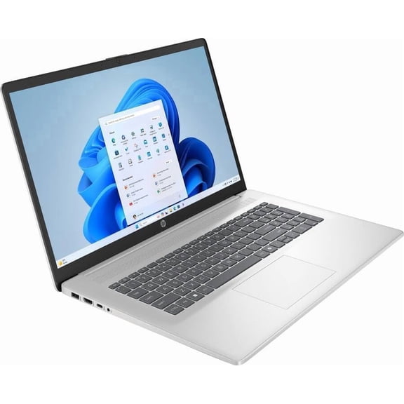 HP 17.3" Full HD Laptop | Intel Core i7 1355U | Intel Iris Xe Graphics | Copilot | Natural Silver | 16GB RAM | 1024GB SSD | Windows 11 Pro |
