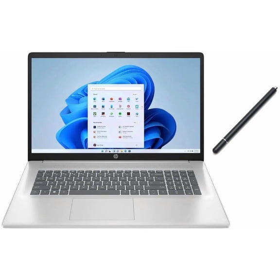 HP 17.3" HD+ (1600 x 900) Touchscreen Laptop|Intel Core 5 120U Processor|Backlit|Integrated Graphics| Silver| 16GB RAM | 1024GB SSD |Windows 11 Home |Bundle with Stylus Pen