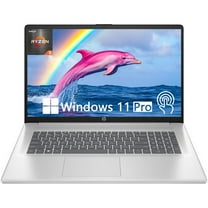 HP 17.3" HD Touchscreen Laptop, Business Laptop, AMD Ryzen 5 7530U,16GB RAM,1TB SSD,Wi-Fi 6,Bluetooth,Anti-Glare,HDMI,Webcam,Windows 11 Pro,Silver