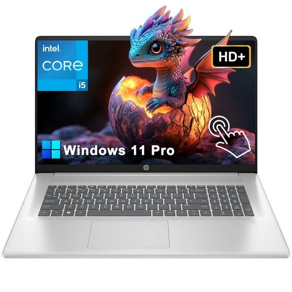 HP 17.3" HD+ Touchscreen Laptop Computer for Business, Intel Core i5-1334U, 64GB RAM 2TB SSD, Webcam, Numeric Keypad, Windows 11 Pro, Silver