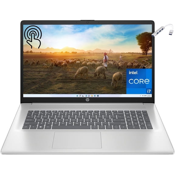HP 17.3" HD Touchscreen Laptop, Intel Core i7-1355U, 16GB RAM, 1TB SSD, Backlit Keyboard, Win11 Home
