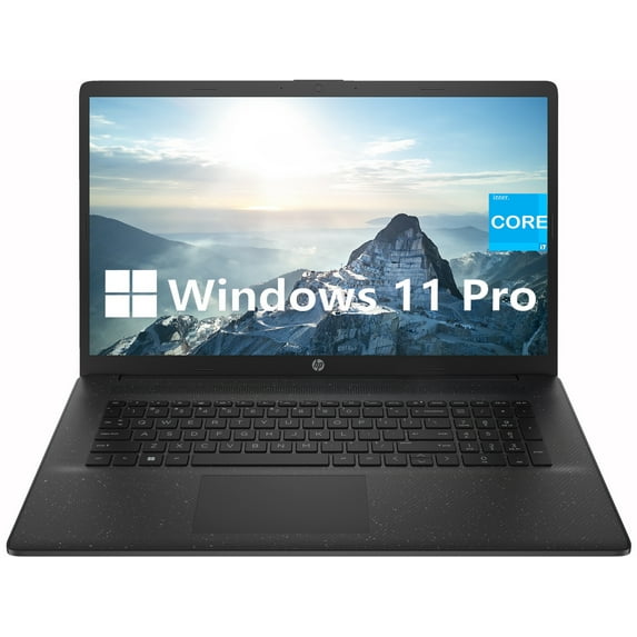 HP 17.3 Inch FHD Business Laptop with 12 Gen Intel Core i7-1255U (Up to 4.70 GHz), 8GB RAM 512GB SSD, Webcam, USB-C, Numeric Keypad, Long Battery Life, Windows 11 Pro, Black