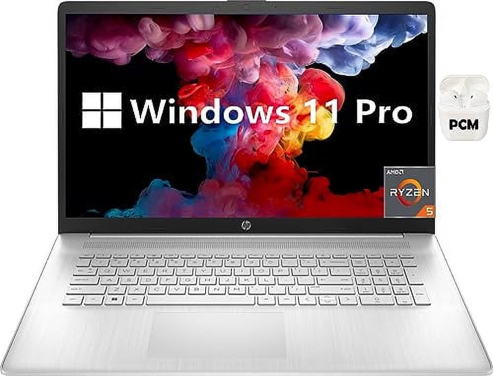HP 17.3 Inch FHD Business Laptop, AMD Ryzen 5 5500U Processor (up to 4.
