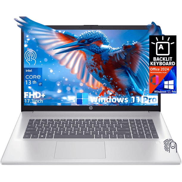 Hp 17 3 inch hd touchscreen laptop computer intel i7 1355u 16gb ram