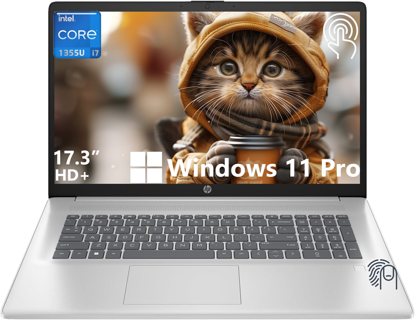 HP 17.3 Inch HD+ Touchscreen Laptop Computer, Intel i7-1355U, 32GB RAM, 1TB SSD, 10-Key Numeric Keyboard, HDMI, Webcam, Windows 11 Pro