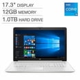 thumbnail image 1 of HP 17.3" Non-Touch Screen Laptop - 11th Gen Intel Core i5-1135g7, 1TB hard drive, 12GB Memory, Intel Iris Xe Graphics, Backlit Keyboard, DVD-RW, Windows 10 Home, 1 of 4