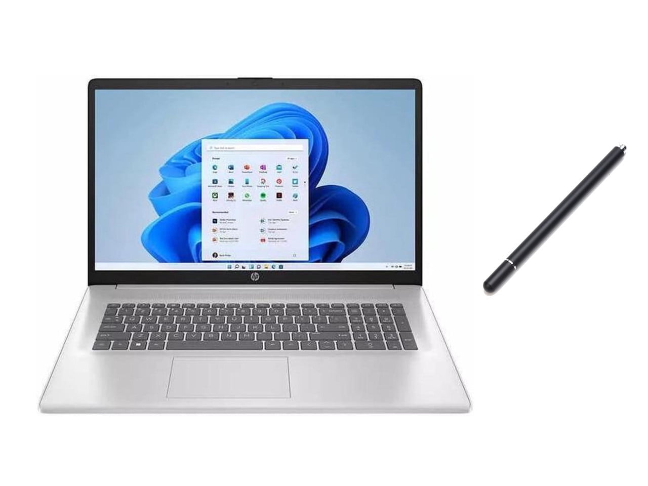 HP 17.3" Touchscreen HD+ (1600 x 900) Display Laptop | AMD Ryzen 5 7530U(Beat i7-1255U) | AMD Radeon Graphics | Webcam | Silver | 16GB RAM | 1024GB SSD | Windows 11 Home | Bundle with Stylus Pen