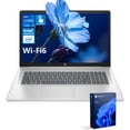 thumbnail image 1 of HP 17.3" Touchscreen Laptop, Intel Core i3, 16GB RAM, 128GB eMMC + 2TB SSD, Windows 11 P, Silver, 1 of 6