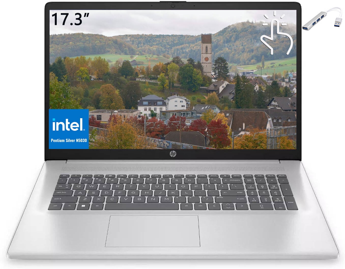 Hp 17 3 Touchscreen Laptop Intel Pentium Quad Core Processor 16gb