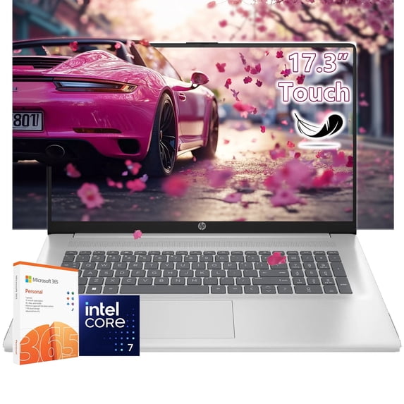HP 17.3" Touchscreen Laptop – Intel i7-150U Beat i7-1355U, 32GB RAM, 1TB SSD, Backlit Keyboard, Windows 11 Home