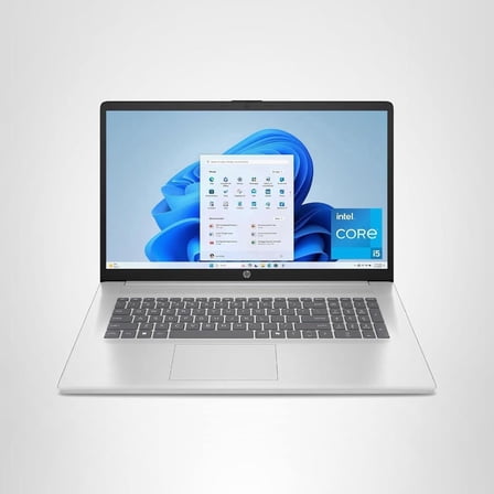 HP 17.3 inch Laptop, FHD Display, Intel Core i5-1334U, 16 GB RAM, 512 GB SSD, Intel Iris Xe Graphics, Windows 11 Home, Natural Silver, 17-cn3399nr