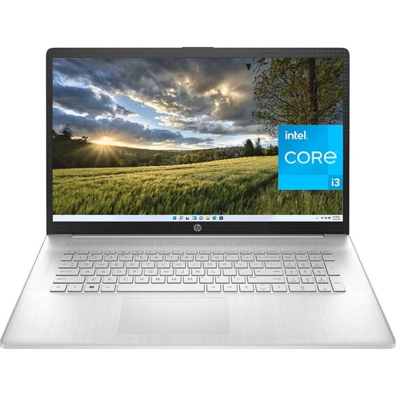 HP 17.3 inch Laptop, Intel Core i3-1125G4 Processor, 12GB RAM, 256GB SSD, Intel UHD Graphics, Bluetooth, Webcam, Windows 11 Home in S Mode