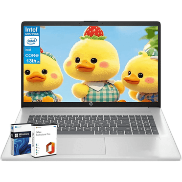 HP 17.3 inch Premium Business Laptop - Intel Core i5-1334U, Fingerprint, w/AI Copilot, Windows 11 Pro, Silver(32GB RAM | 1TB)