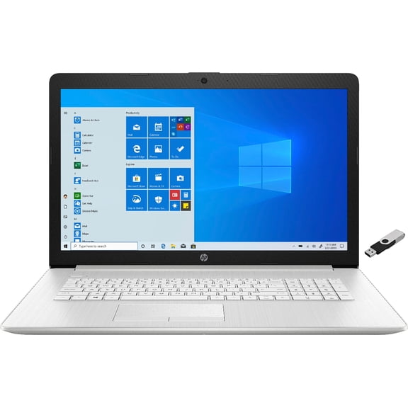 HP 17-BY400 Laptop 2021 17.3" HD+ 1600 x 900 Display Intel Core i3-1115G4, 2-core, Intel UHD Graphics, 16GB DDR4, 512GB SSD, Wi-Fi 5, Bluetooth 4.2 Combo, 720p HD Camera, Windows 11 Home