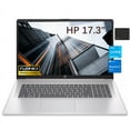 thumbnail image 1 of HP 17" Business Laptop, 17.3" FHD IPS Anti-Glare Display, Intel Core i3-1215U Processor, Intel UHD Graphics, 32GB DDR4 RAM, 4TB SSD, Windows 11S, Silver with 5AVE Mousepad, 1 of 5