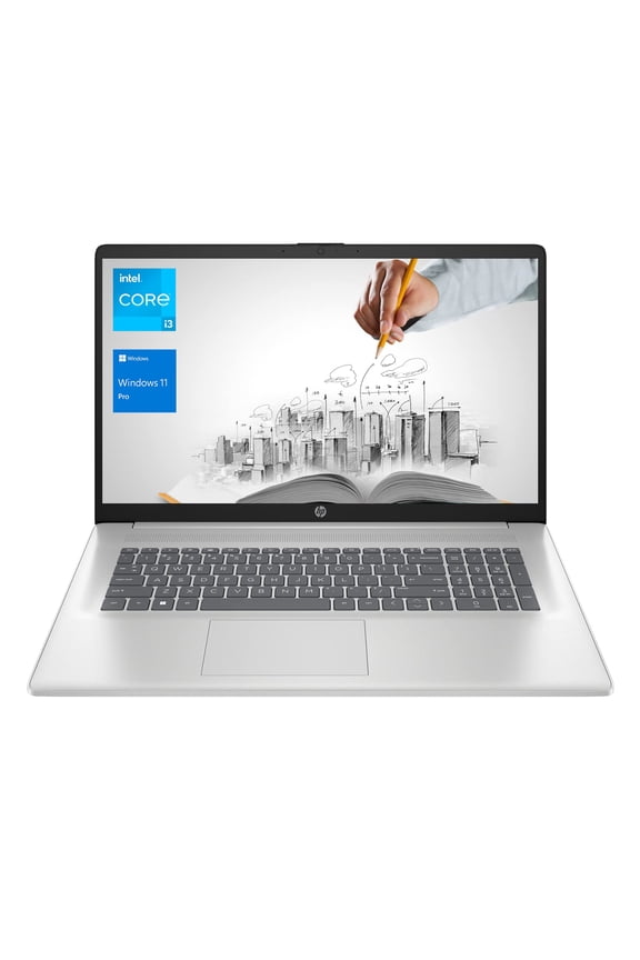 HP 17 Business Laptop, 17.3" HD+ Display, 11th Gen Intel Core i3-1125G4 Processor, 16GB RAM, 1TB SSD, Wi-Fi, HDMI, Webcam, Windows 11 Pro, Silver