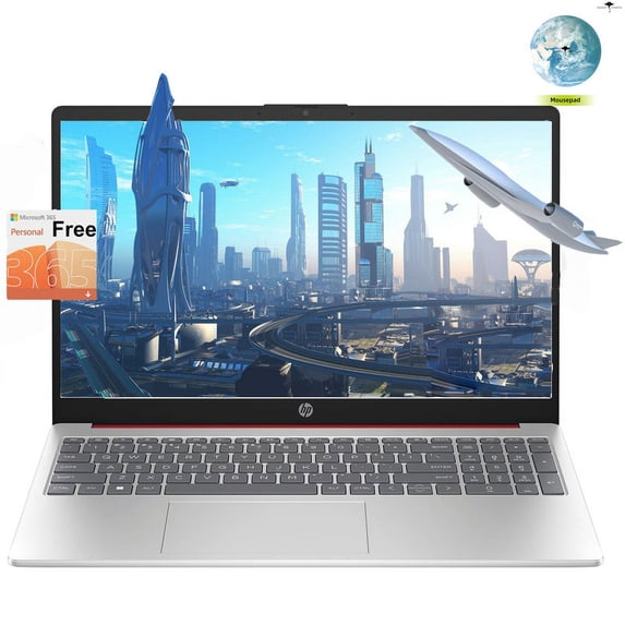 HP 17 Business Laptop, 17.3"HD+ Display, 11th Gen Intel Core i3-1125G4 Processor, 16GB RAM, 256GB SSD, Wi-Fi, HDMI, Webcam, Bluetooth, Windows 11, Silver, 4 in 1 Accessories
