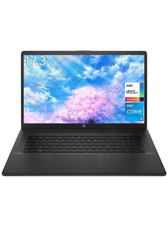 HP 17 Business Laptop, 17.3" HD+ Display, 12th Gen Intel i5-1235U (Beat i7-1195G7), 12GB RAM, 512GB SSD, Intel Iris Xe Graphics, Wi-Fi 5, HDMI, Numeric Keypad, Webcam, Bluetooth 5, Windows 11 Home