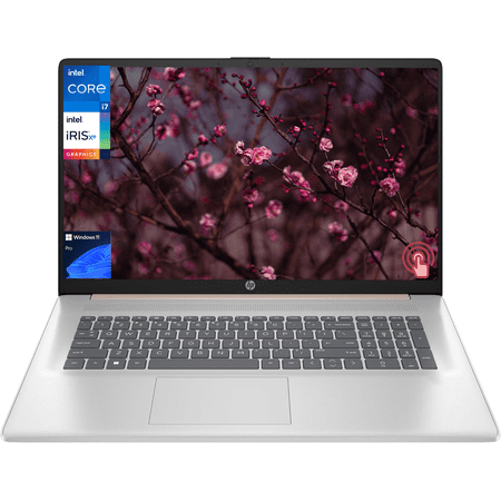 HP 17 Business Laptop, 17.3" HD Touchscreen, Intel i7-1355U, 32GB DDR4, 1TB SSD, Webcam, HDMI, Wi-Fi 6, Windows 11 Pro
