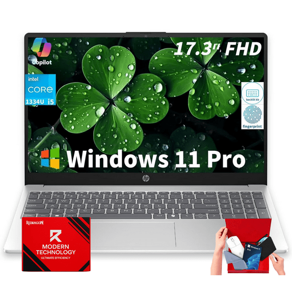 HP 17 Business Laptop Computer, 17.3" FHD Display, Intel Core i5-1334U CPU, 64GB RAM, 2TB SSD, Wi-Fi 6, Backlit Keyboard, Fingerprint, Windows 11 Pro PC for Study & Work