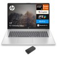 thumbnail image 1 of HP 17 Everyday Value Laptop 17.3in IPS FHD Display (AMD Ryzen 5 7520U, 8GB LPDDR5, 2TB PCIe SSD, AMD Radeon, WiFi 6, Webcam, Bluetooth 5.3, Win 11 Pro) w/USB-C Dock, 1 of 7