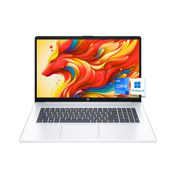 HP 17 Laptop, 17.3" FHD Anti-Glare IPS Screen, 12th Gen Intel Core 6-cores Processor, HD Camera, HDMI, Long Battery Life, Wi-Fi, Windows 11 Home, Silver (16GB RAM | 1TB PCIe SSD)