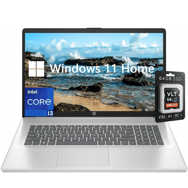 【HP】爆速i7 新品SSD256GB 8GB 17.3型 シルバーノートPC HP 17.3