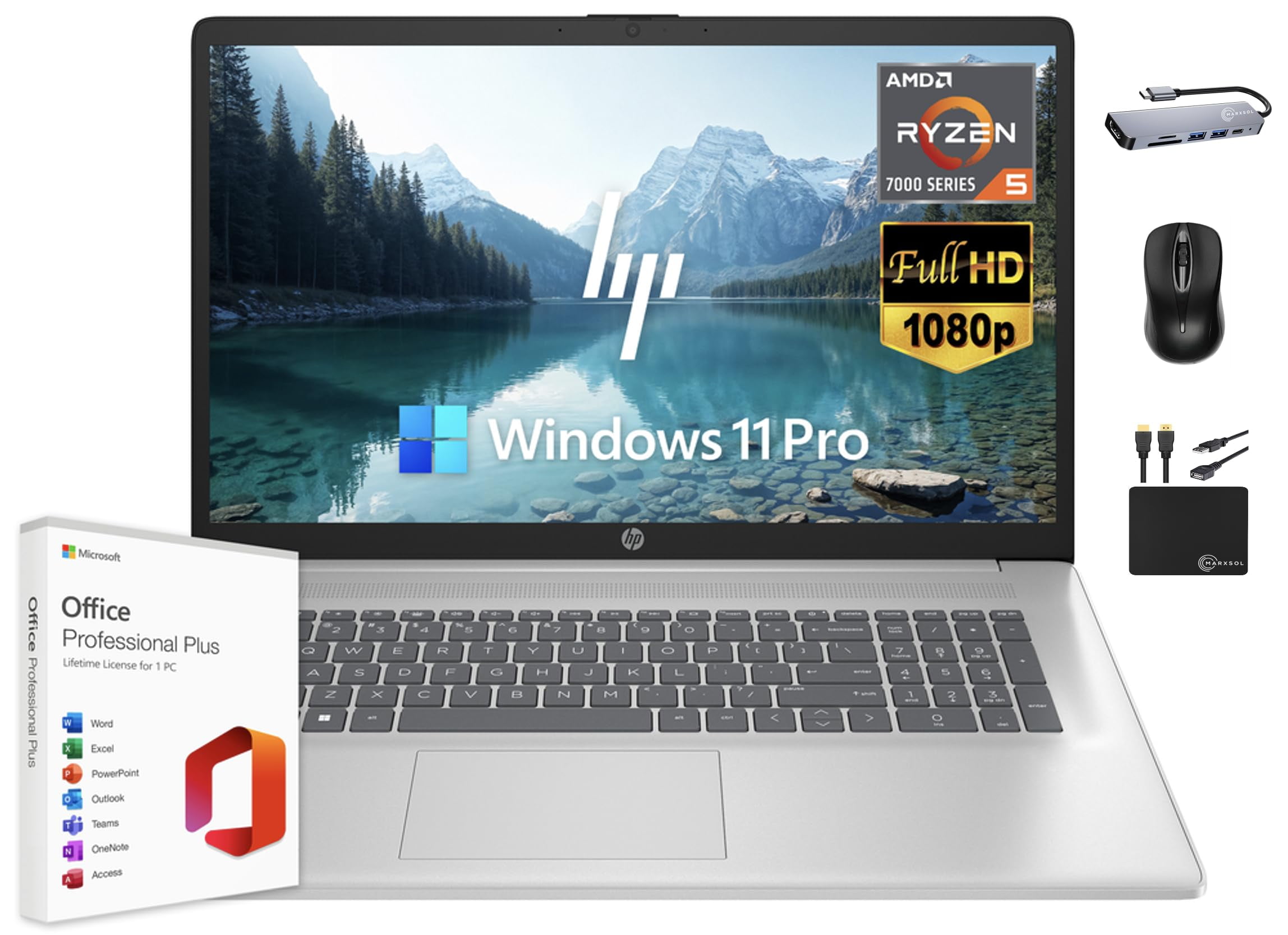 HP 17 Laptop Business, 17.3