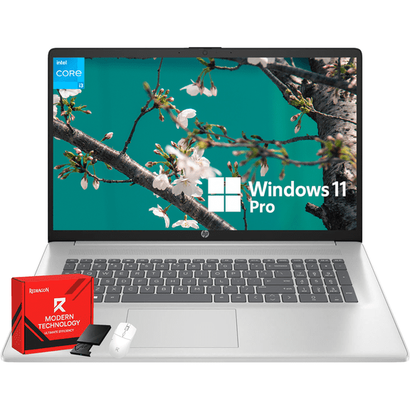 HP 17 Laptop for Business and Students, 17.3" HD+, Intel Core i3 Processor, Numeric Keypad, Wi-Fi6, Win 11 Pro (16GB RAM | 1TB SSD)