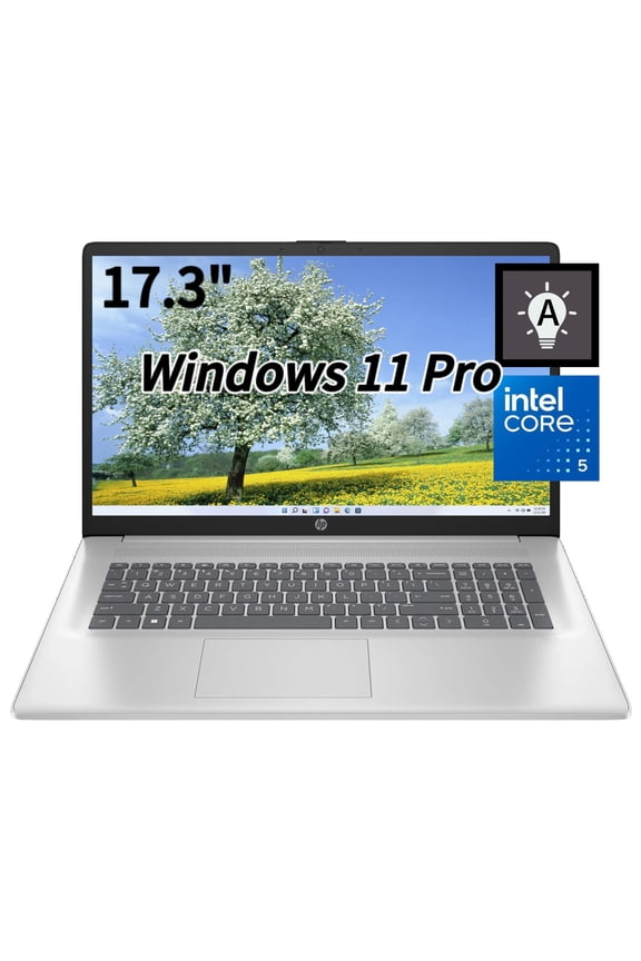 HP 17 Laptop Computer,17.3" FHD Display,Intel Core 5 Processor 120U up to 5.0 GHz(Beat i7-1255U), 8GB RAM, 512GB SSD,Windows 11 Pro
