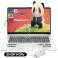 thumbnail image 1 of HP 17 Laptop Computer, 17.3" HD+ Touchscreen Display, Intel Core i7-1355U,32GB RAM,512GB SSD+1TB HDD,Wi-Fi 6, HDMI, Backlit Keyboard, Webcam, Bluetooth, Windows 11 Home,Silver, 1 of 5