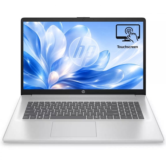 HP 17 Laptop with Touchscreen, 17.3" HD+ Display, AMD Ryzen 5 7430U, 8GB RAM, 256GB SSD, Wi-Fi 6, Numeric Keypad, Windows 11 Home