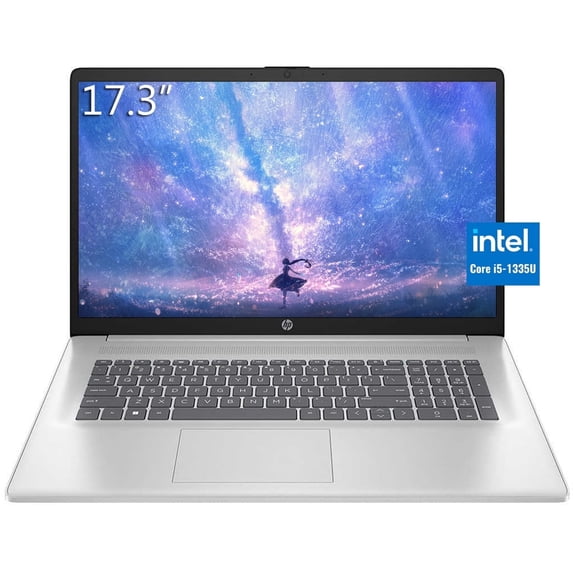HP 17 Touchscreen Laptop, 17.3" FHD IPS Display, Intel Core i7-1355U Processor, 64GB RAM, 16TB SSD, Intel Iris Xe Graphics, Wi-Fi 6, Backlit Keyboard, Numeric Keypad, Windows 11 Pro