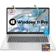 HP 17 Touchscreen Laptop for Business - 17.3  FHD Anti Glare Display, Windows 11 Pro, AMD Ryzen 5 7430U Processor, Wi-Fi 6, AMD Radeon Graphics, Copilot 16GB RAM | 1TB SSD
