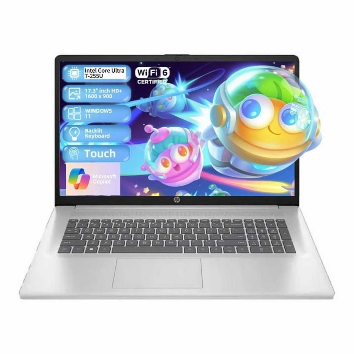 HP 17 Touchscreen Laptop Computer, 17.3