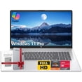 thumbnail image 1 of HP 17 Windows 11 Laptop, AMD Ryzen 5 7430U, 8GB RAM, 512GB SSD, 17.3" FHD Anti-Glare Screen, Copilot AI, Silver, 1 of 8