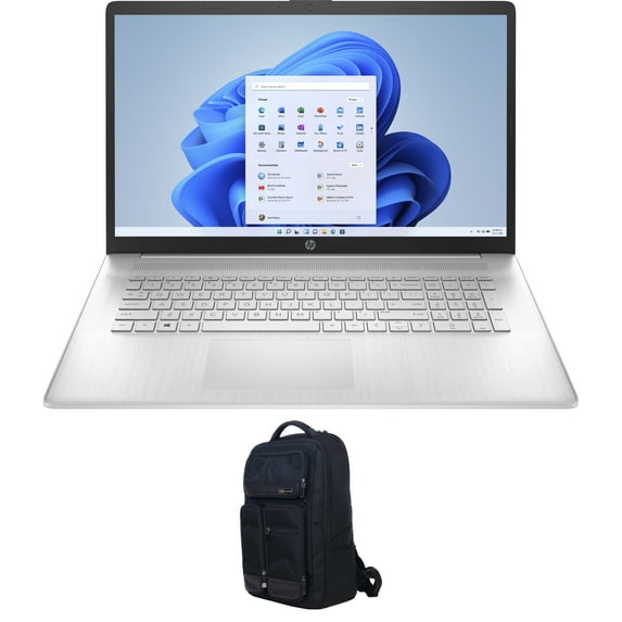 HP 17-cp0700dx Home/Business Laptop (AMD Ryzen 5 5500U 6-Core, 17.3in 60Hz Full HD (1920x1080), AMD Radeon, 16GB RAM, 1TB m.2 SATA SSD, Wifi, HDMI, Webcam, Win 10 Pro) with Atlas Backpack