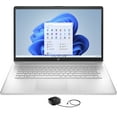 thumbnail image 1 of HP 17-cp0700dx  Home/Business Laptop (AMD Ryzen 5 5500U 6-Core, 17.3in 60Hz Full HD (1920x1080), AMD Radeon, 16GB RAM, 512GB m.2 SATA SSD, Wifi, HDMI, Webcam, Win 11 Pro), 1 of 7