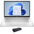 thumbnail image 1 of HP 17-cp0700dx  Home/Business Laptop (AMD Ryzen 5 5500U 6-Core, 17.3in 60Hz Full HD (1920x1080), AMD Radeon, 64GB RAM, 2TB m.2 SATA SSD, Wifi, Win 11 Pro) with D6000 Dock, 1 of 7