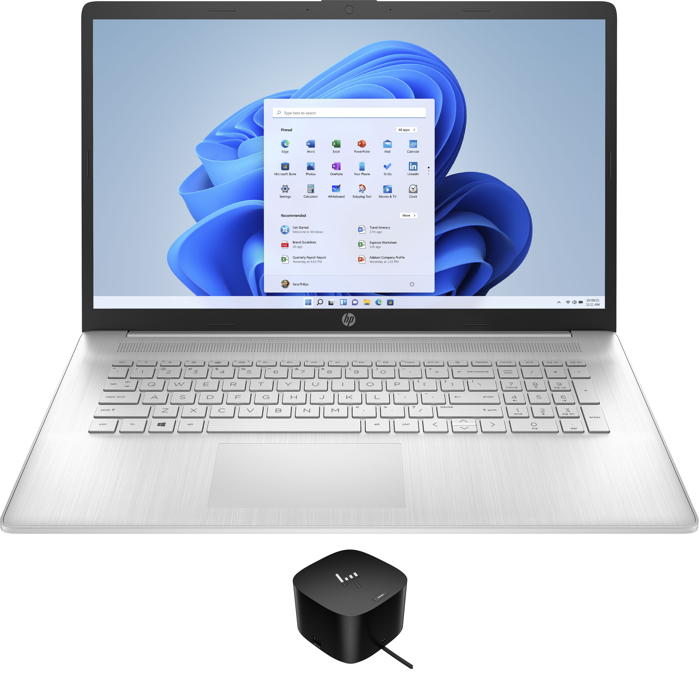 HP 17-cp0700dx Home/Business Laptop (AMD Ryzen 5 5500U 6-Core, 17.3in ...