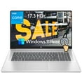 thumbnail image 1 of HP 17 inch Business Laptop, 17.3" HD+ Touchscreen, Intel Core i5-1334U, 16GB RAM 1TB SSD, Webcam, Numeric Keypad, Wi-Fi 6, HDMI, USB, Windows 11 Home, Silver, w/Accessories, 1 of 7