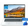 thumbnail image 1 of HP 17 inch Business Laptop, Intel Celeron N4500, 4GB RAM, 256GB SSD, 17.3" HD+ Display, Wi-Fi 6, Windows 11 Pro,Moonlight Blue, 1 of 7
