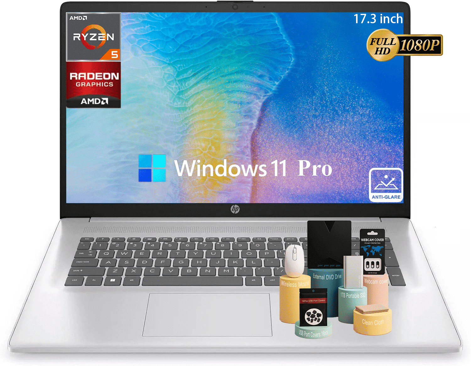 HP 17 inch Laptop, 17.3