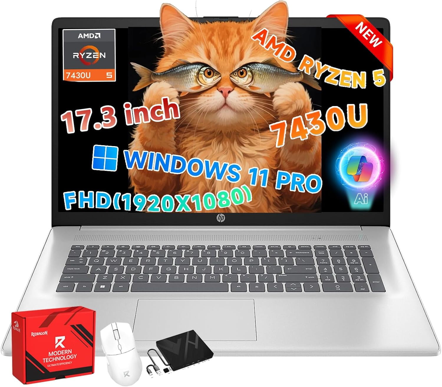 HP 17 inch Laptop, 17.3
