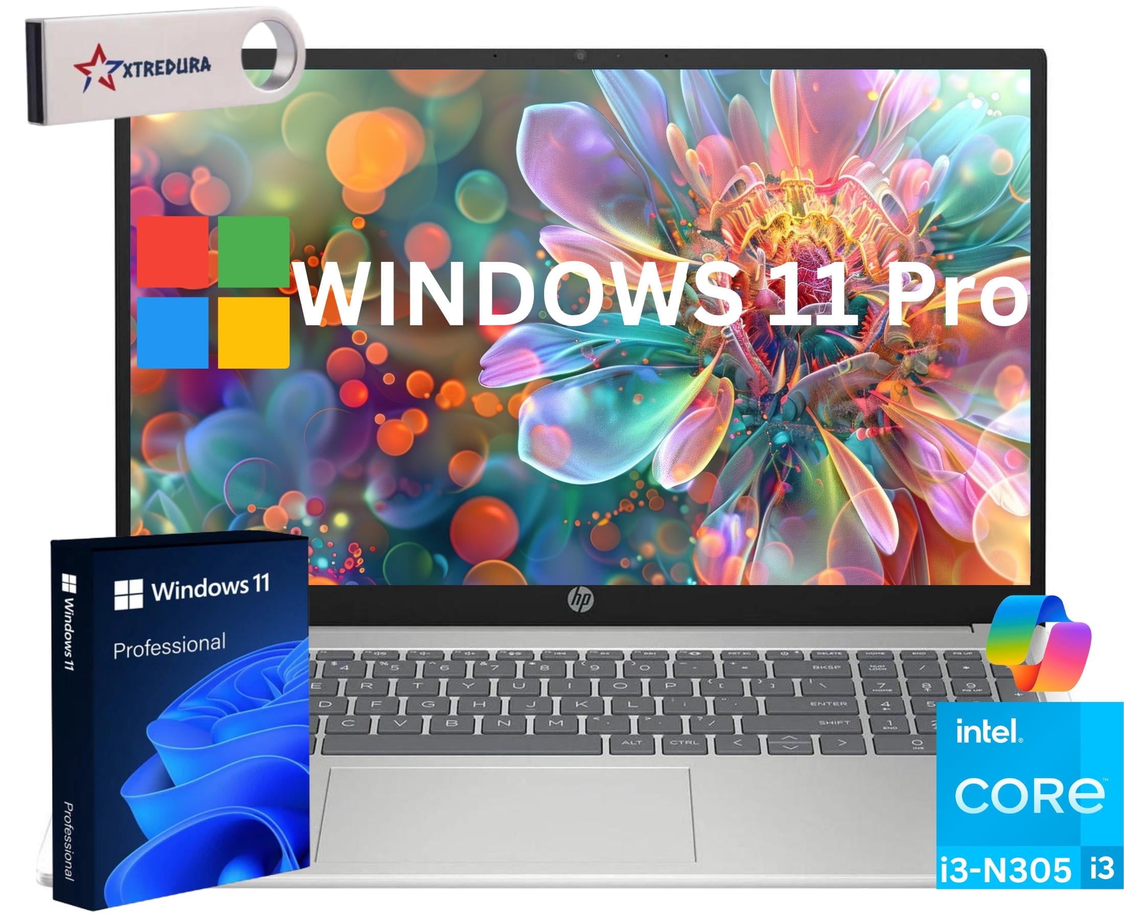 HP 17 inch Laptop, Intel Core i3-N305, ,17.3